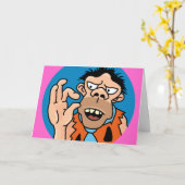 Funny Little Fellow Verjaardag Kaart (Gele Bloem)