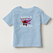 Funny "Little Fokker" Triplane Kinder Shirts (Voorkant)