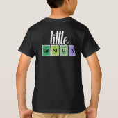 Funny Little GeNiUS Periodic Table Element Symbols T-shirt (Achterkant)