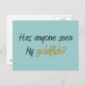 Funny Little Goldfish Gifts Briefkaart (Voorkant / Achterkant)