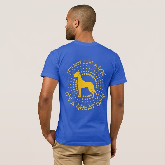 Funny Little Great Dane T-shirt (Achterkant volledig)