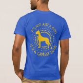 Funny Little Great Dane T-shirt (Achterkant)