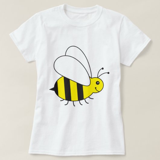 Funny Little Honey Bee Cute T-shirt (Design voorkant)