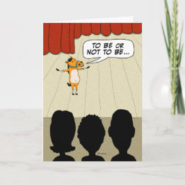 Funny Little Horse Play Happy Birthday Kaart