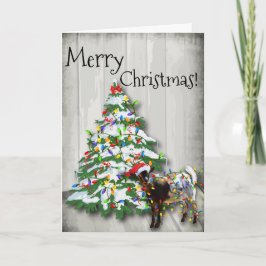 Funny Little Kerstgeit Feestdagen Kaart