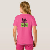 Funny Little LaDy Periodic Table Element Symbols T-shirt (Achterkant volledig)