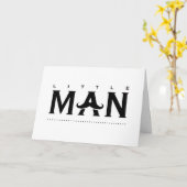 Funny Little Man Newborn Baby Gefeliciteerd Kaart (Gele Bloem)