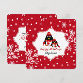 Funny Little Penguins Kaarten voor aangepaste kers (Voorkant / Achterkant)