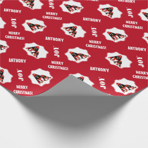 Funny Little Penguins-kerstpapier Cadeaupapier
