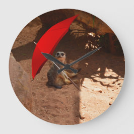 Funny Little Sun Smart Meerkat Grote Klok