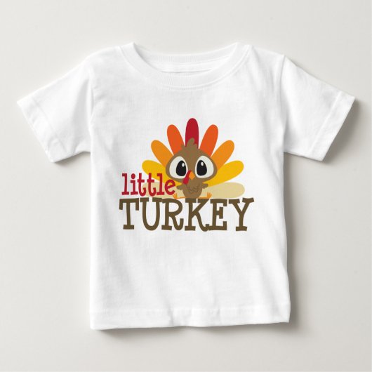 Funny Little Turkey Thanksgiving unisex t shirt (Voorkant)
