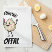 Funny Liver + Onions How Offal Food Jokes Theedoek (Quarter Fold)