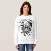 Funny Living the Pug Life Trui (Voorkant volledig)