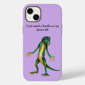Funny Lizard Art iPhone Case iPhone 14 plus Hoesje (Achterkant)