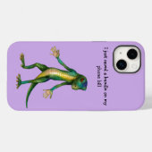 Funny Lizard Art iPhone Case iPhone 14 plus Hoesje (Achterkant (horizontaal))