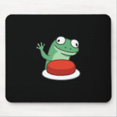 Funny Lizard Button Meme Muismat (Voorkant)
