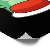 Funny Lizard Button Meme Poster (Hoek)