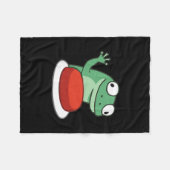 Funny Lizard Button Meme T-shirt.png Fleece Deken (Voorkant (Horizontaal))