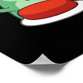 Funny Lizard Button Meme T-shirt.png Poster (Hoek)