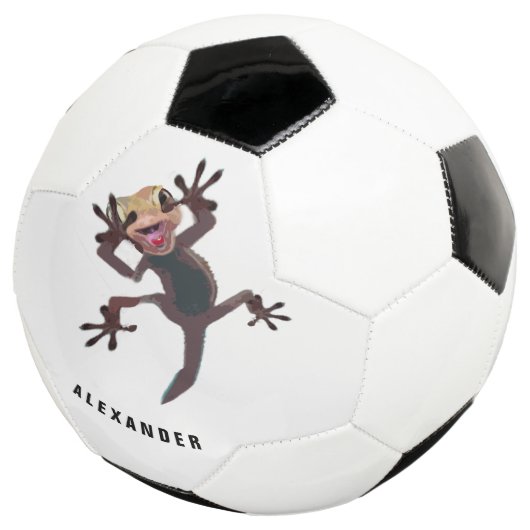 Funny Lizard Gecko Personal Voetbal (Drie kwart)