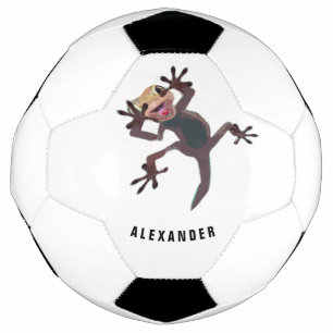 Funny Lizard Gecko Personal Voetbal