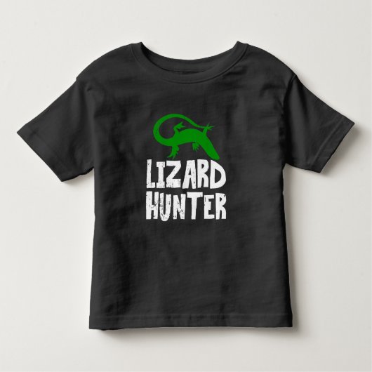 Funny Lizard Hunter Reptile love Kind Kinder Shirts (Voorkant)