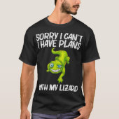 Funny Lizard Lover Design for Men Women Reptile T-shirt (Voorkant)