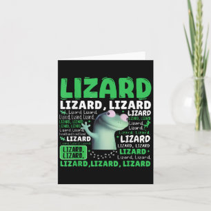 Funny Lizard Meme Animal Women Mannen _1 Kaart