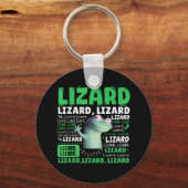 Funny Lizard Meme Animal Women Mannen _1 Sleutelhanger (Voorkant)