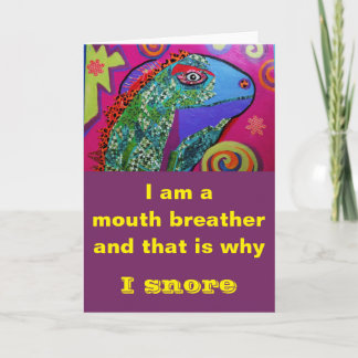 Funny Lizard Wenskaart Kaart