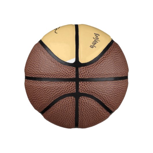 Funny lizard zingt met cartoon van de microfoon basketbal (Rechts)