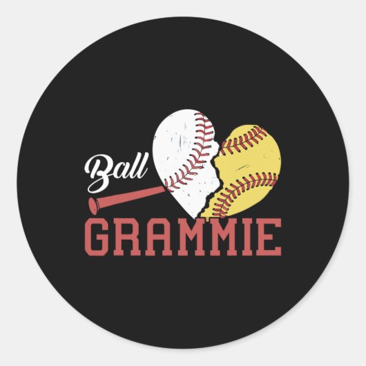 Funny Ll Grammie Sell Softll  Ronde Sticker (Voorkant)