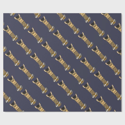 Funny Llama Afstuderen Art Design Cadeaupapier (Vlak)