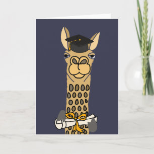 Funny Llama Afstuderen Art Design Kaart