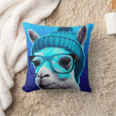 Funny Llama Alpaca Cute Animals Beanie Pet Glasses Kussen (Deken)