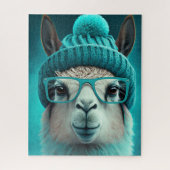 Funny Llama Alpaca Cute Animals Pet Glasses Legpuzzel (Verticaal)