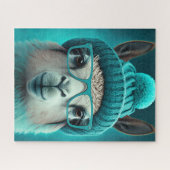 Funny Llama Alpaca Cute Animals Pet Glasses Legpuzzel (Horizontaal)