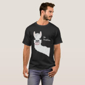 Funny Llama Alpaca Geen Probllama Cadeau Mannen Vr T-shirt (Voorkant volledig)
