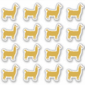 Funny Llama Animal Sticker (Voorkant)