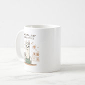 Funny Llama Barista Coffee Mug – “No Drama, Mug gi Koffiemok (Voorkant links)