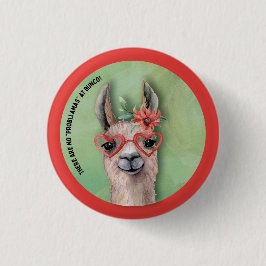 Funny Llama Bunco Ronde Button 3,2 Cm