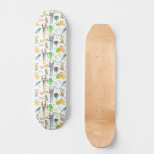 Funny Llama Cactus Retro Vibe Love Persoonlijk Skateboard (Voorkant)