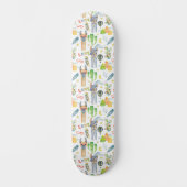Funny Llama Cactus Retro Vibe Love Persoonlijk Skateboard (Voorkant)