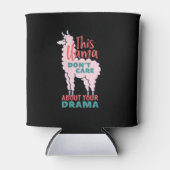 Funny Llama Cartoon geeft niet om je drama Blikjeskoeler (Voorkant)