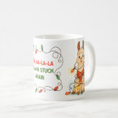 Funny Llama Christmas Lights Mug Koffiemok (Voorkant rechts)