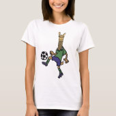 Funny Llama die Cartoon speelt T-shirt (Voorkant)