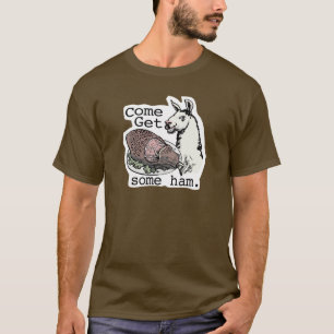 Funny Llama die ham krijgt van Mudge Studios T-shirt