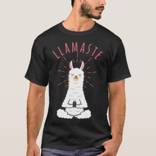 Funny Llama do Yoga Llamaste Namaste Funny Yoga T-shirt