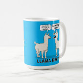 Funny Llama Drama Koffiemok (Voorkant rechts)