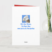 Funny Llama en kerstversieringen Feestdagen Kaart (Achterkant)